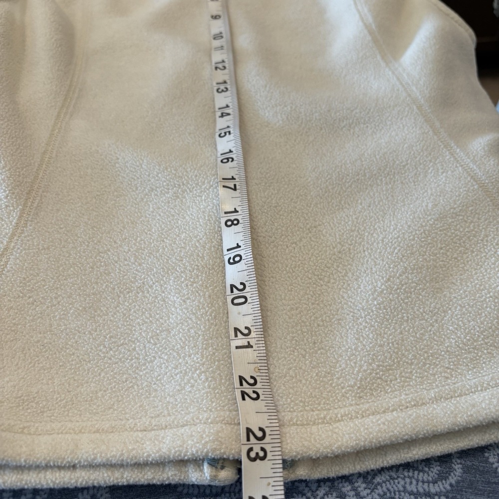 Patagonia Synchilla Fleece Vest Cream Zip Front Soft Warm Outdoor  Size Large - Picture 11 of 11